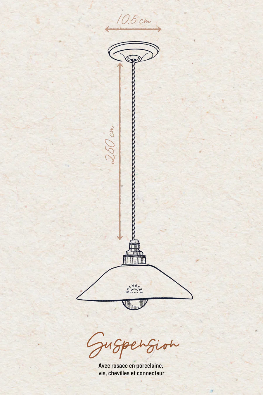 Constellation Grès Chamotté Ivoire - 3 luminaires