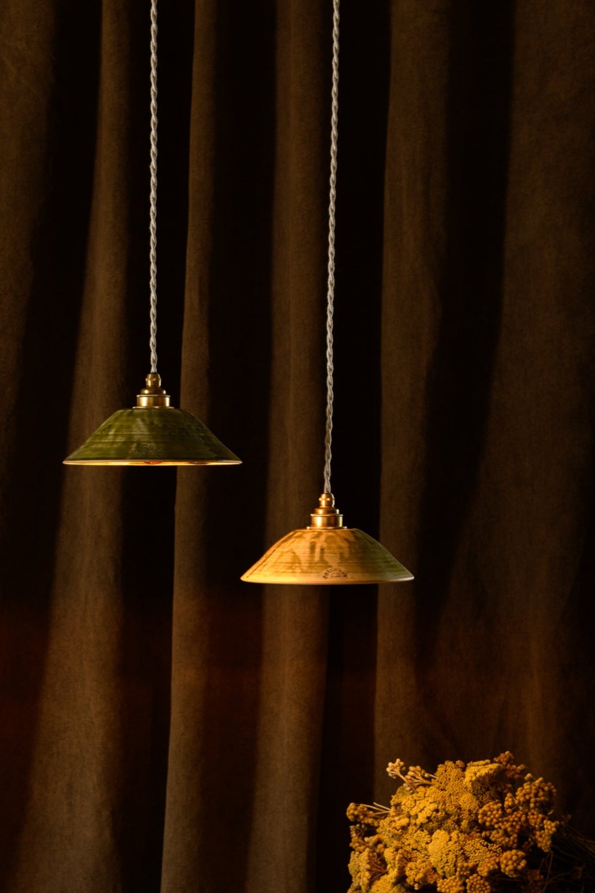 Constellation Verveine & Grés Chamotté - 3 luminaires