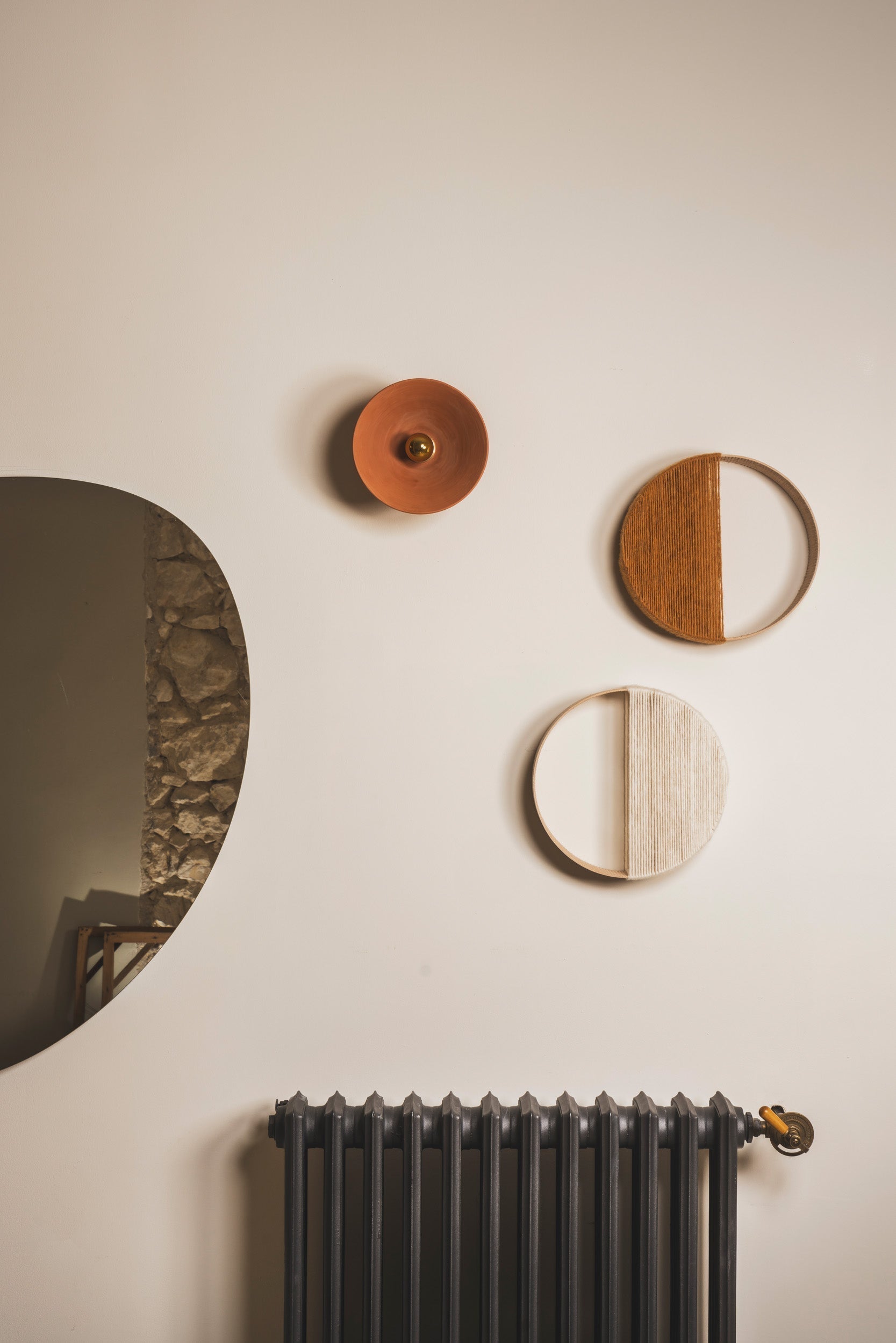 LISETTE - Terre cuite rouge - Applique Murale