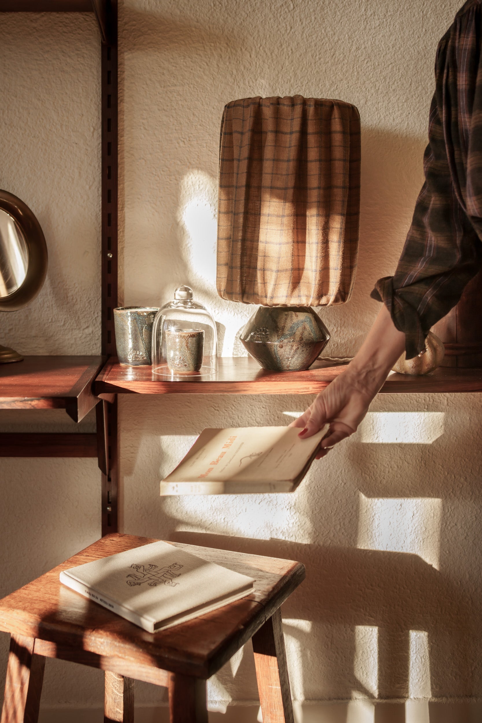 PITCHOUN à poser - Chataigne à carreaux - Grès minuit
