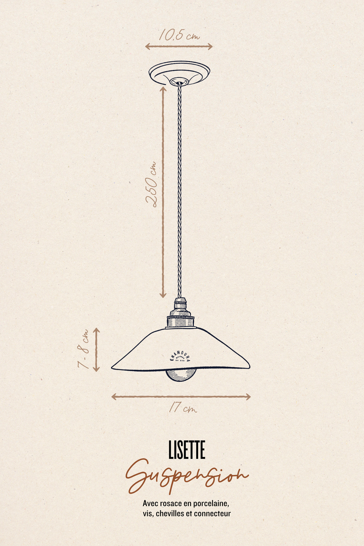 LISETTE - Grès Verveine - Suspension