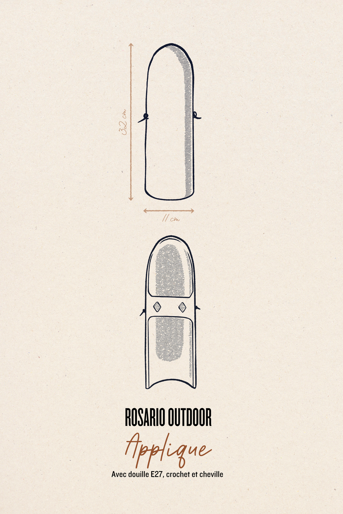 ROSARIO OUTDOOR - Grès chamotté Blanc