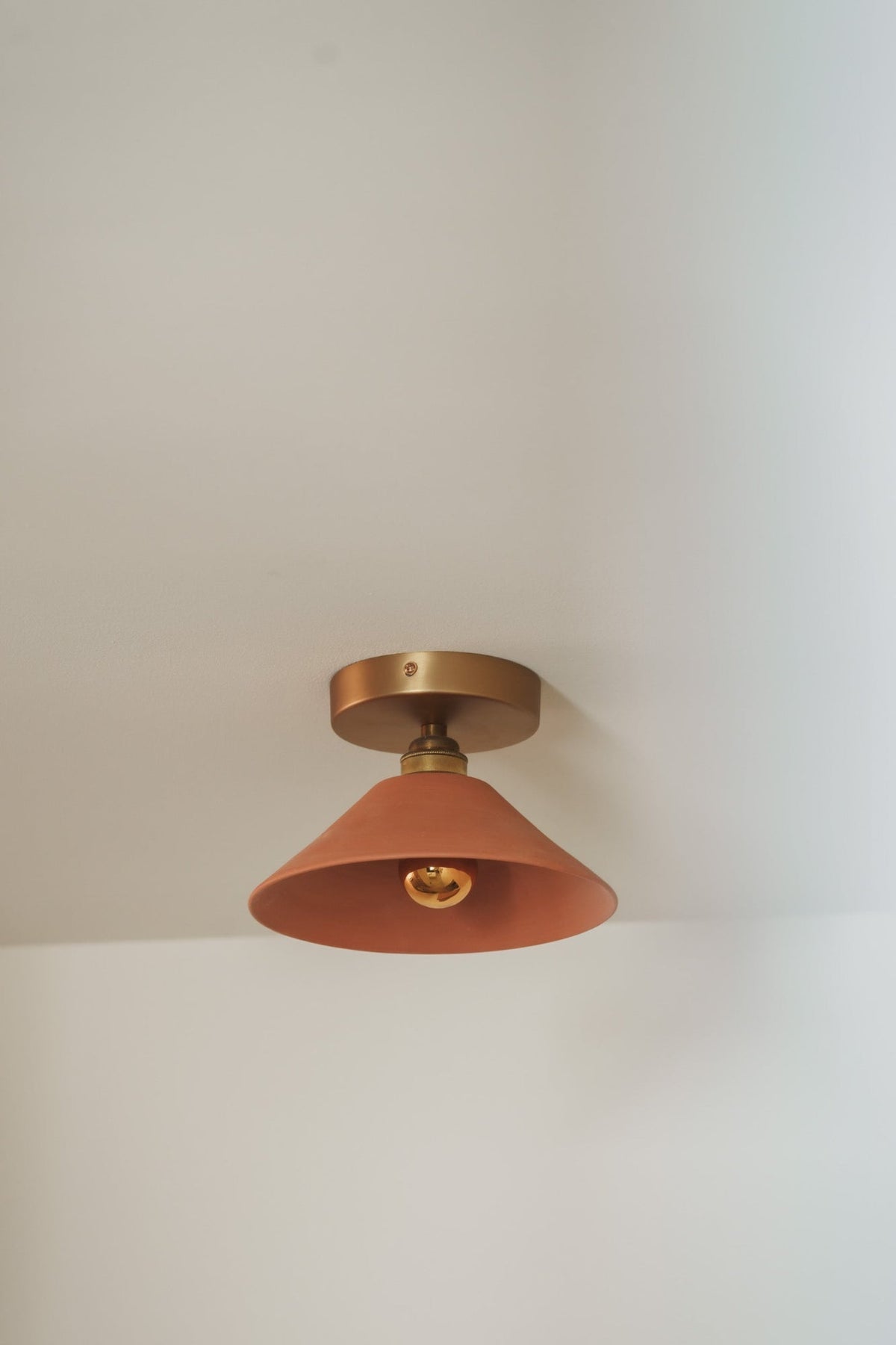 LISETTE - Terre cuite rouge - Plafonnier