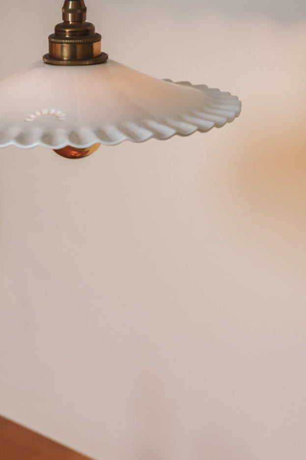 YVONNE EN DENTELLE - Porcelaine Emaillée - Plafonnier