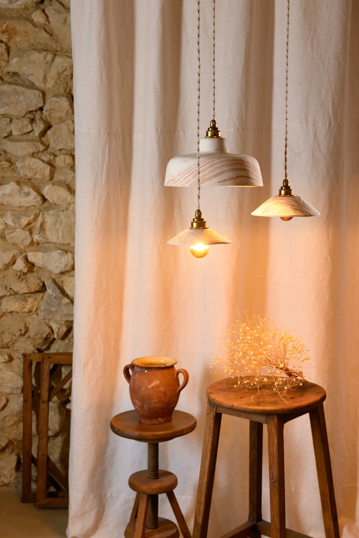 Constellation Terre mêlée mat - 3 luminaires