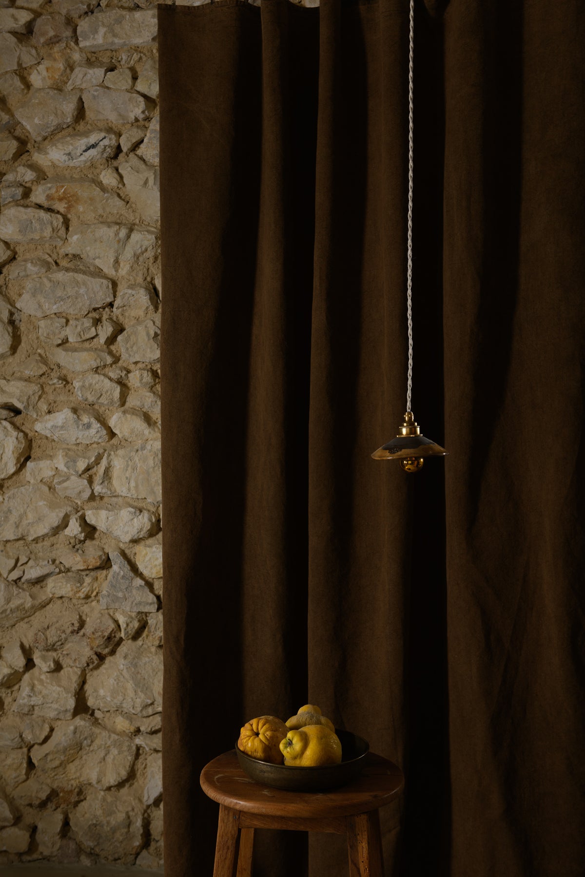 PITCHOUN - Grès flammé fauve - Suspension
