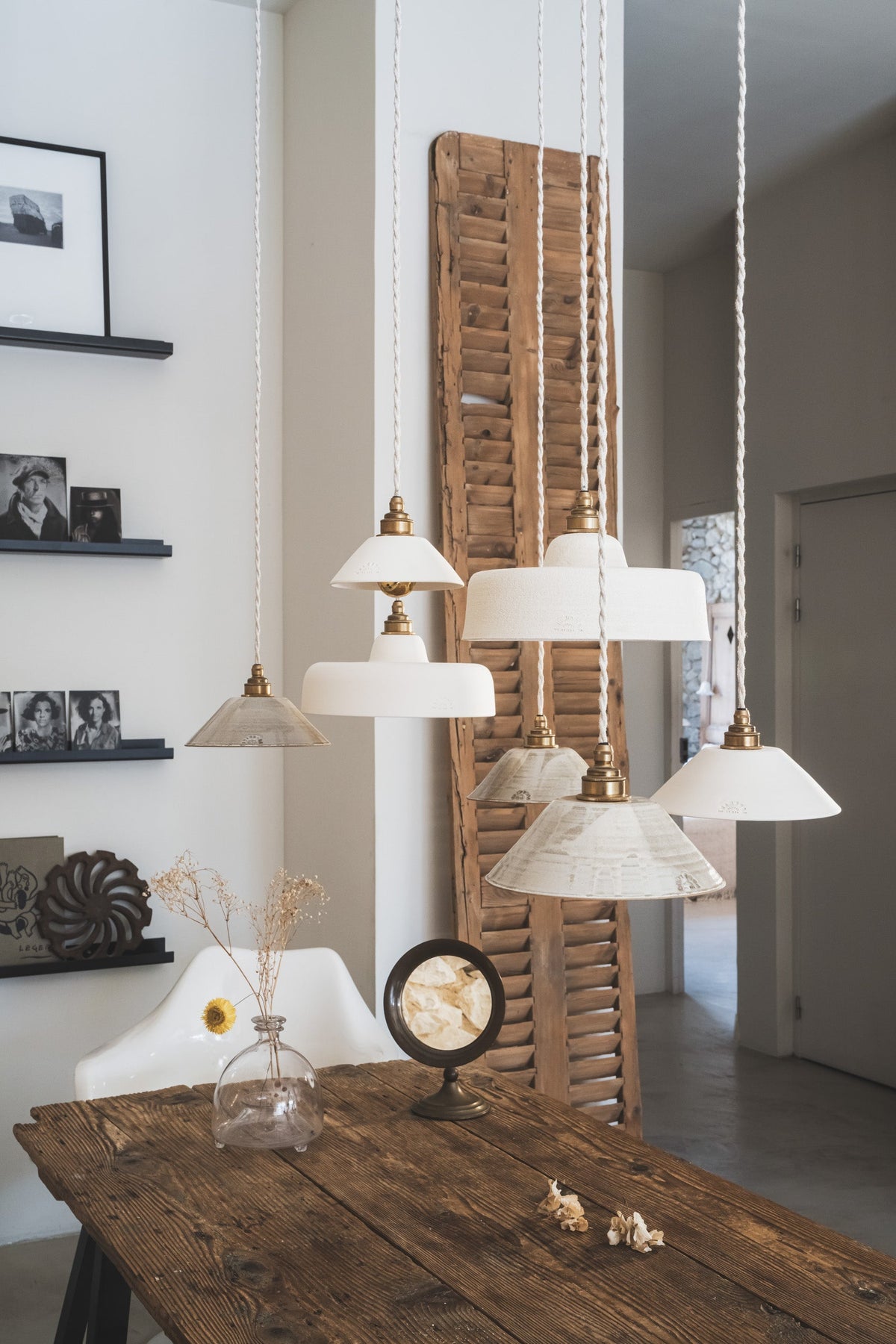 LISETTE - Terre cuite blanche - Suspension