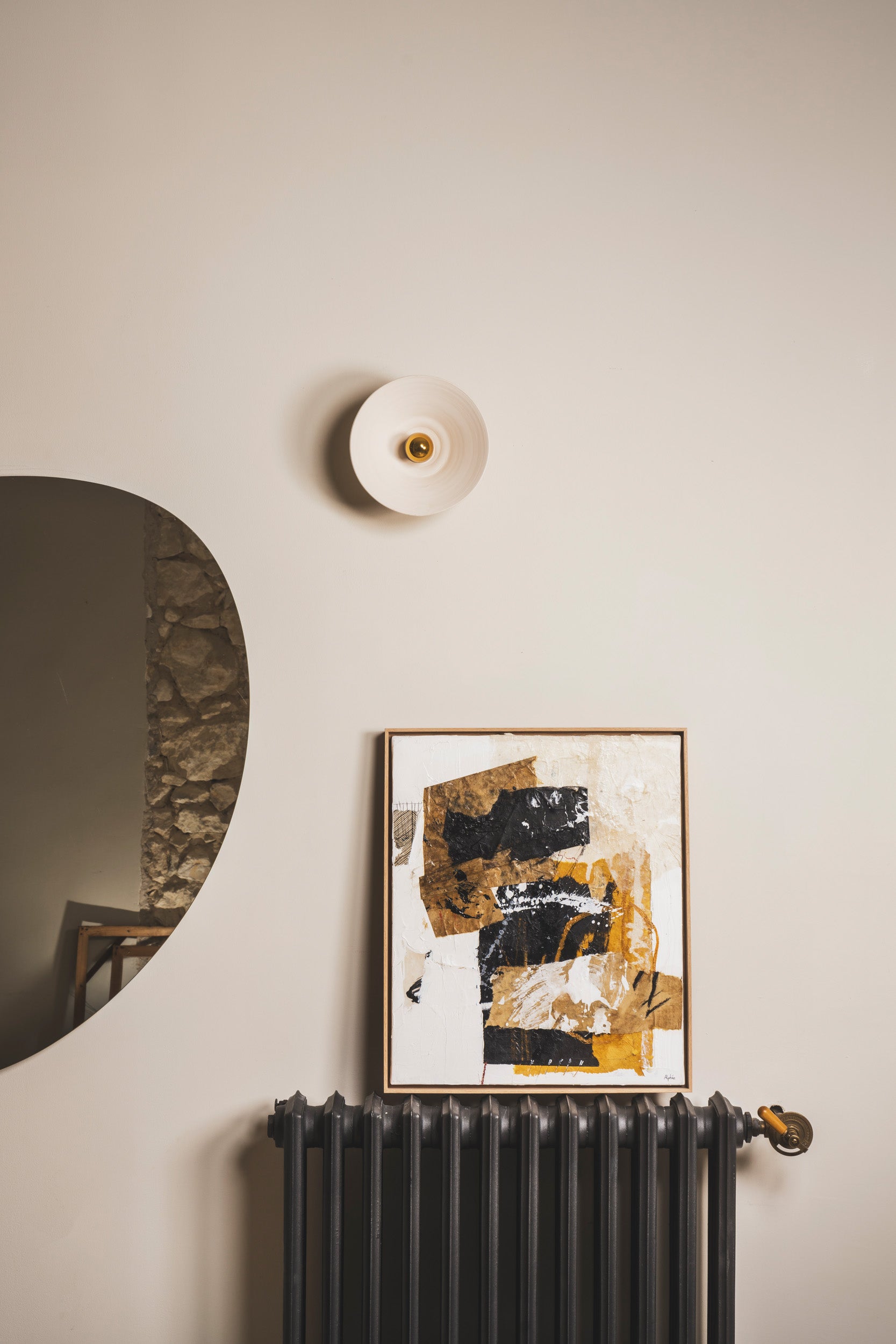 LISETTE - Terre cuite blanche - Applique Murale