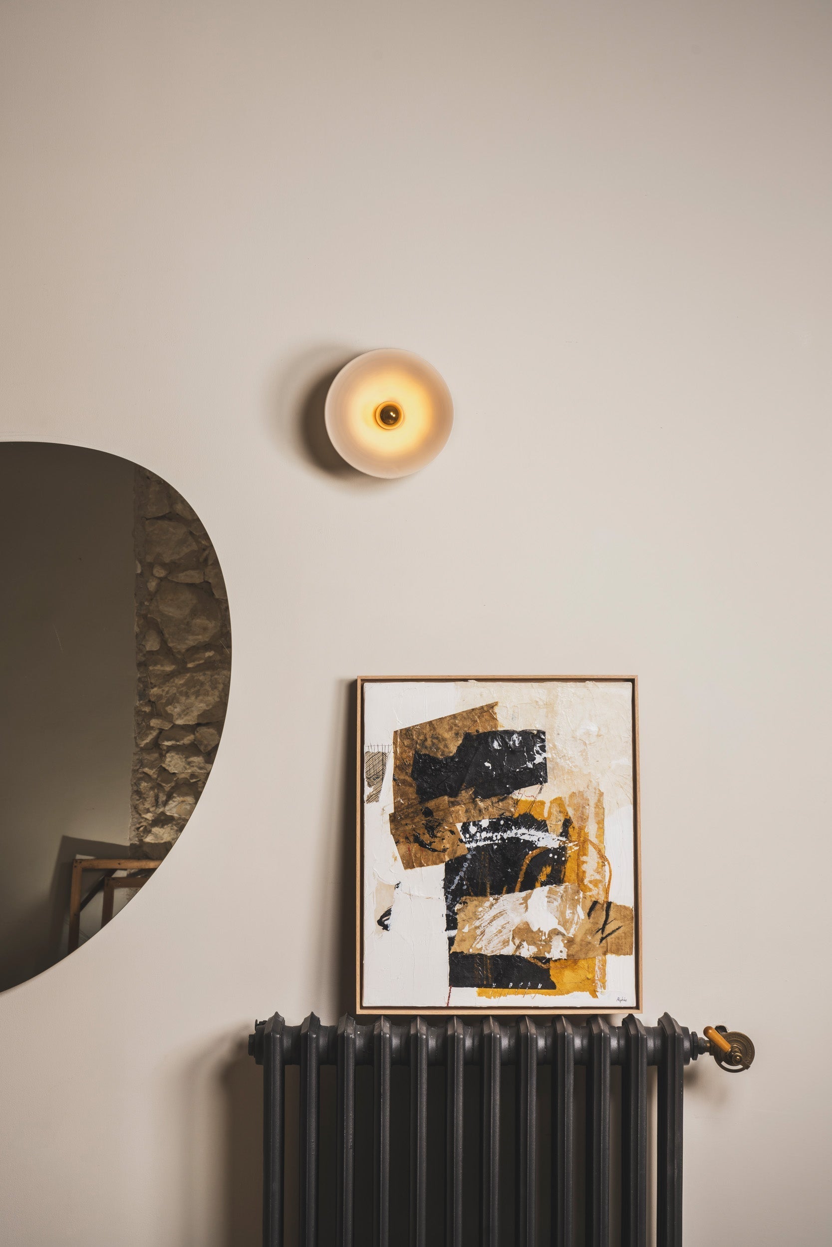 LISETTE - Terre cuite blanche - Applique Murale