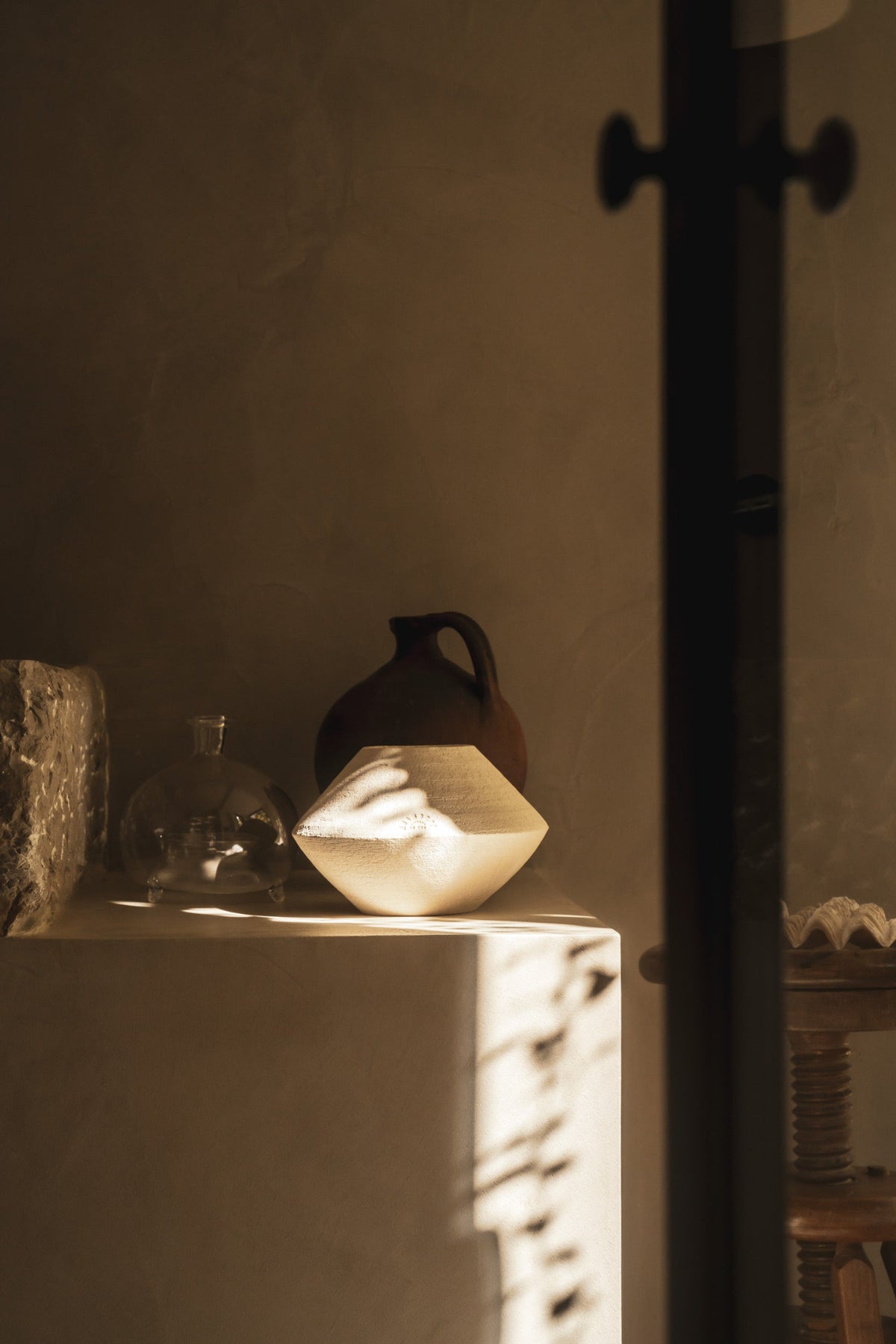 LISETTE - Vase - Grès chamotté ivoire