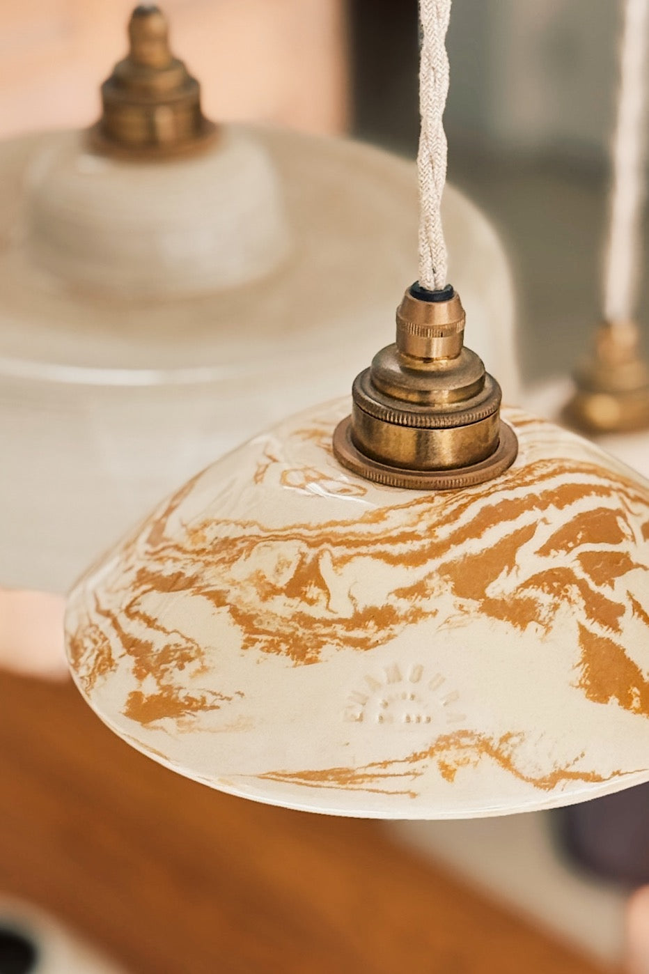 LISETTE - Terre mêlée émaillée - Ocre - Imparfaite