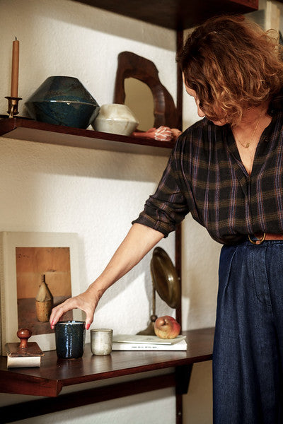 ARLETTE - Bougie parfumée - Grand modèle - Grès Emaillée- Imparfaite