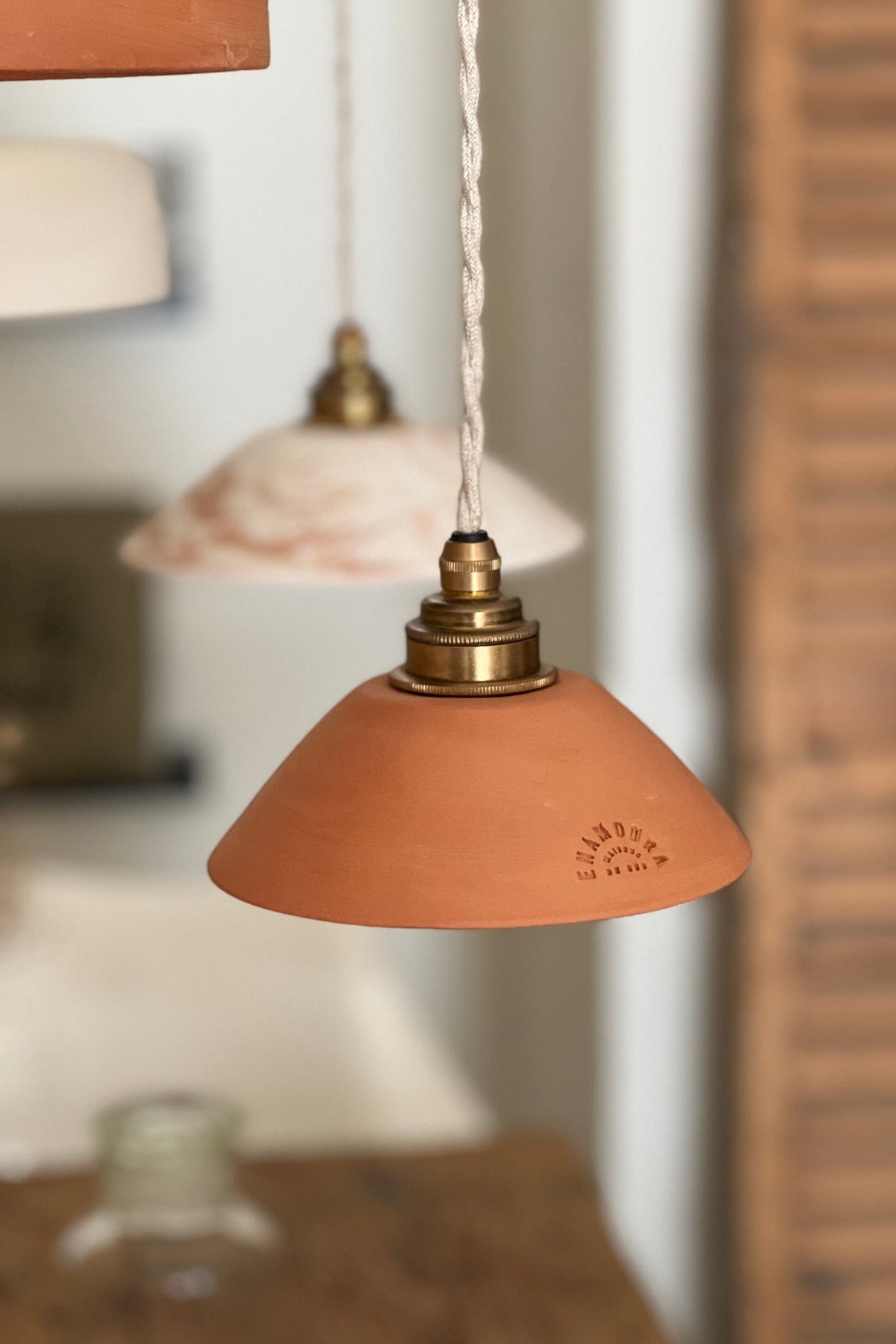 PITCHOUN - Terre cuite rouge - Suspension