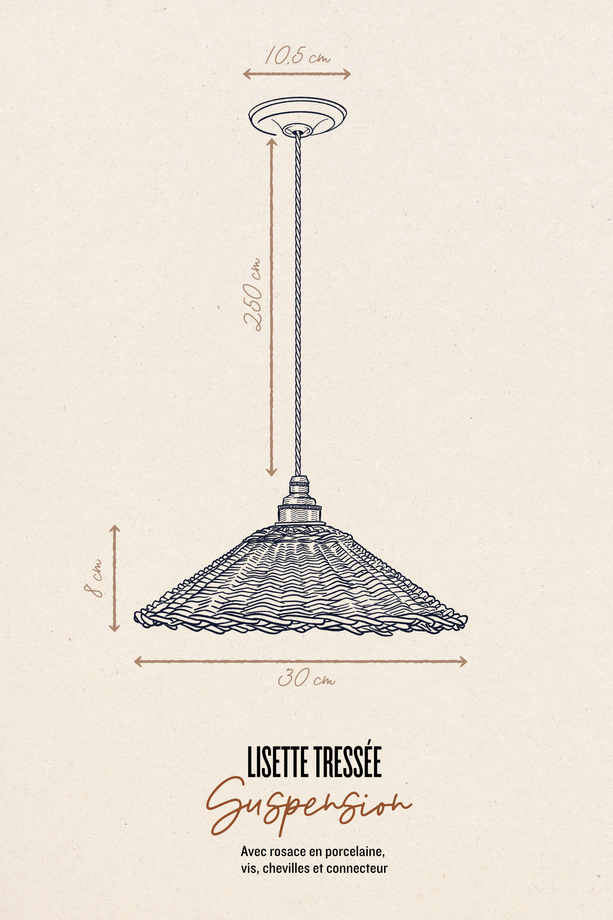LISETTE - Tressée - Suspension
