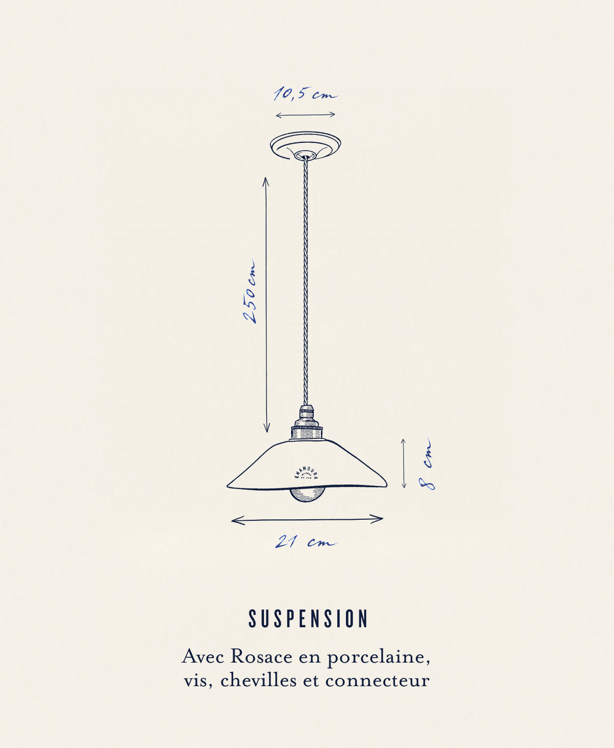 Dimensions Lisette suspension
