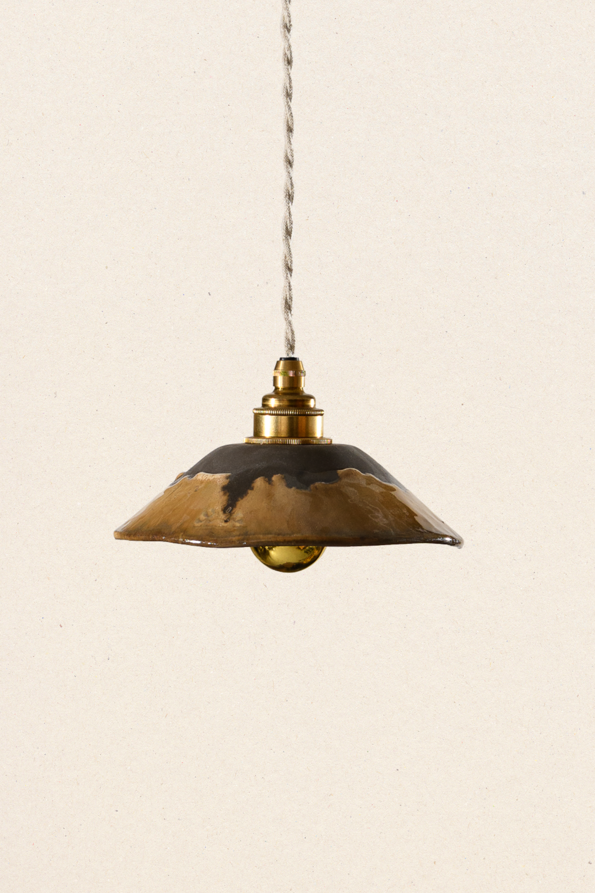 LISETTE - Grès flammé fauve - Suspension
