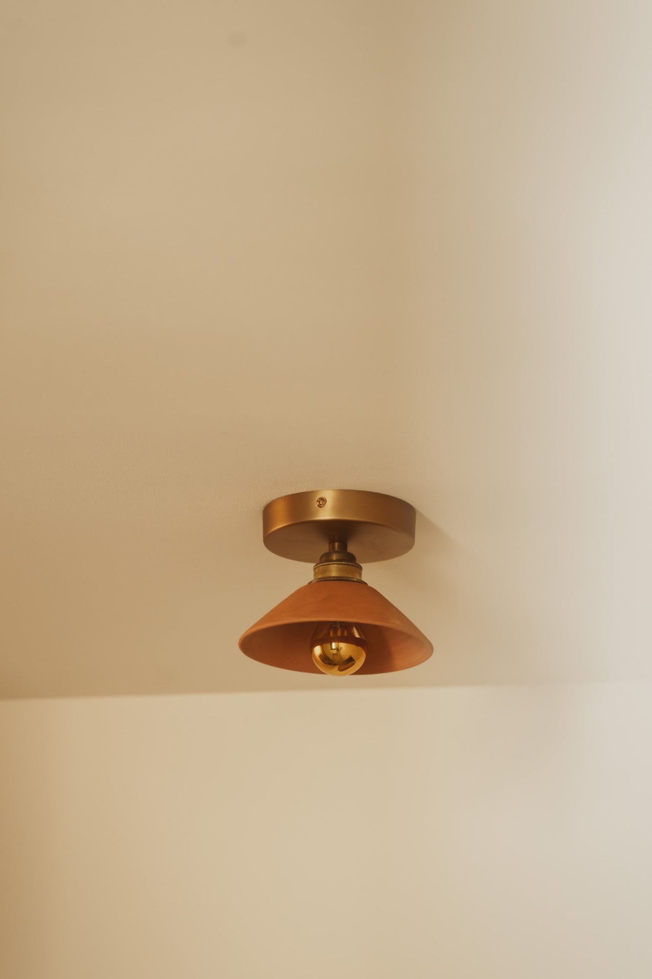 PITCHOUN - Terre cuite rouge - Plafonnier