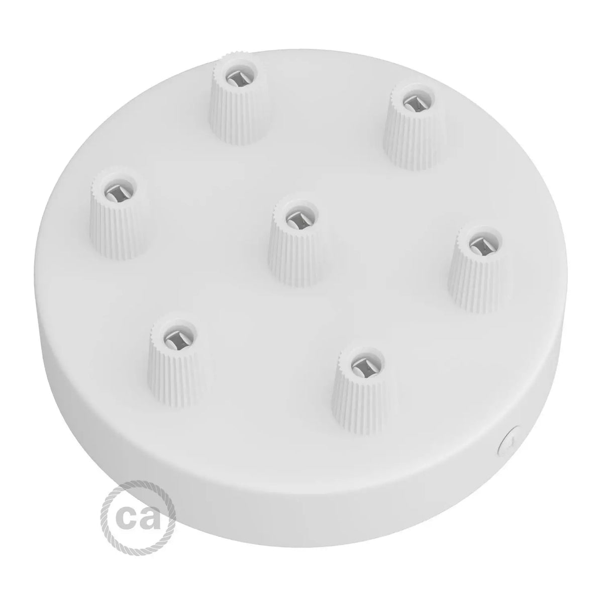 Kit rosace à 7 trous - Blanc mat
